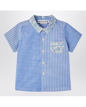 Bonpoint Fredy Patchwork Light Shirt - Blue