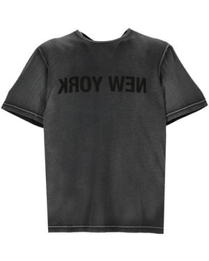 Helmut Lang Short -Sleeved T -Shirt - Black