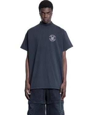 Balenciaga Short -Sleeved T -Shirt - Blue