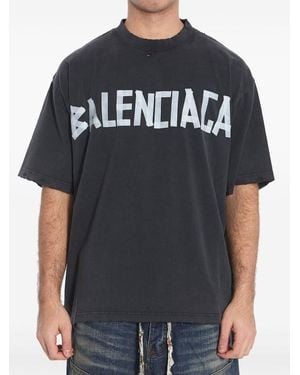 Balenciaga Short -Sleeved T -Shirt - Black