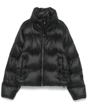 adidas Recycled Quilted Down Funnel-Neck Jacket - Black