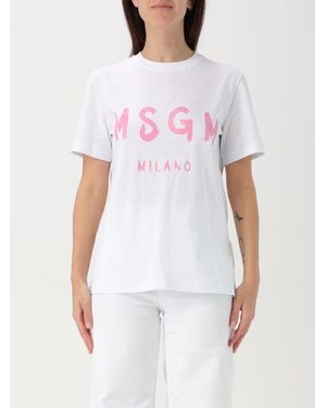 MSGM Short -Sleeved T -Shirt - White