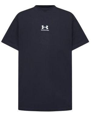 Balenciaga Short -Sleeved T -Shirt - Blue