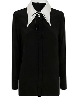 Versace Informal Shirt Responsible Silk - Black