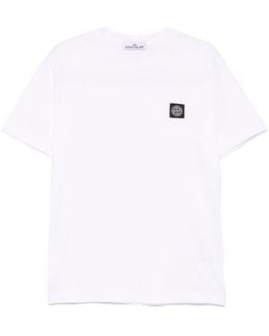 Stone Island Short -Sleeved T -Shirt - White