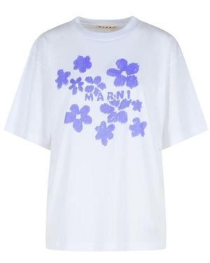 Marni Short -Sleeved T -Shirt - Blue