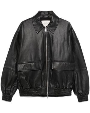 Studio Nicholson Leather Jacket - Black