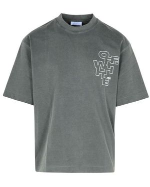 Off-White c/o Virgil Abloh Short Sleeve T -Shirt - Grey