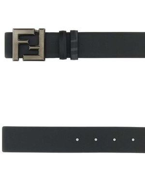 Fendi Leather Belt - Black