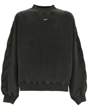 Off-White c/o Virgil Abloh Long -Sleeved T -Shirt - Black