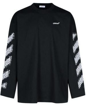 Off-White c/o Virgil Abloh Long -Sleeved T -Shirt - Black