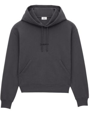 Saint Laurent Hood T -Shirt - Grey