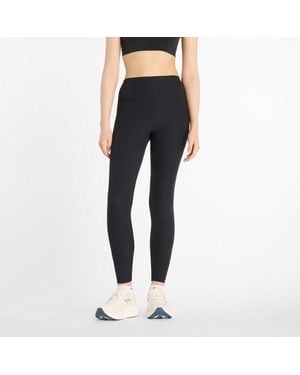 New Balance Ribbed High Rise Legging 27" - Blue