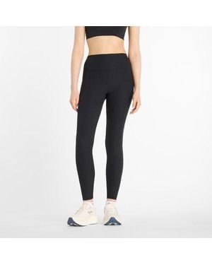 New Balance Ribbed High Rise Legging 27" - Blue