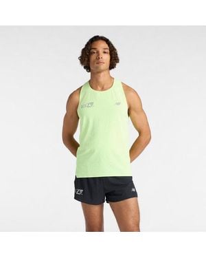 New Balance London Edition Race Day Ultra Light Singlet - Green