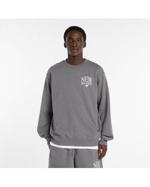New Balance Reimagined Fleece Crew - Grey
