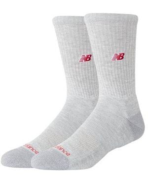 New Balance Active Nb Premium Crew Socks 2 Pack - Grey