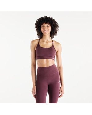 New Balance Nb Essential Yoga Bra - Paars