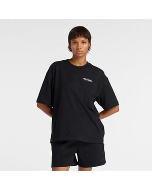 New Balance Sport Graphic Oversized T-Shirt - Black