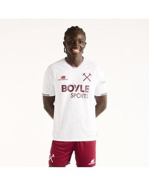 New Balance West Ham United 26/27 Away Short Sleeve Jersey - White