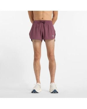 New Balance Rc Split Short 3" - Purple