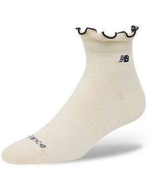 New Balance Active Premium Ruffle Socks 1 Pair - White