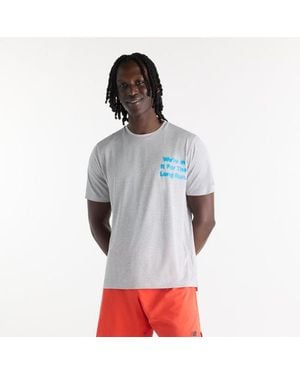 New Balance Rc Essential Graphic T-Shirt - Grey