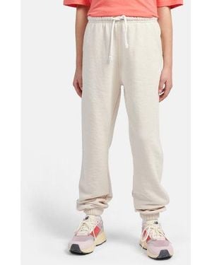 New Balance Girls Ft Small Logo Jogger - Natural