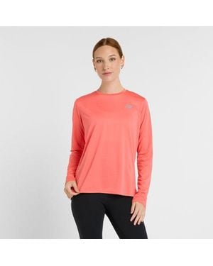 New Balance Sport Essentials Long Sleeve - Red
