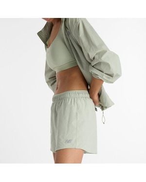New Balance Donna Rc Short 5" - Verde