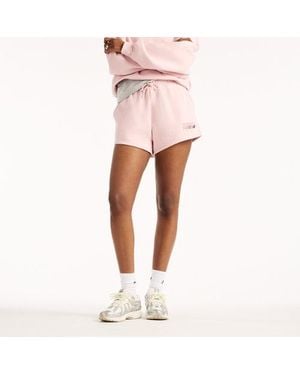 New Balance Trackside Fleece Short - Pink