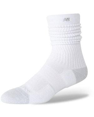 New Balance Active Premium Heavyweight Slouch Crew 1 Pair - White