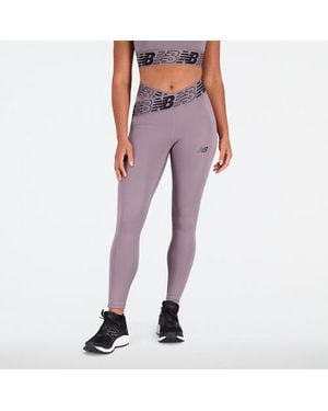 New Balance Damen Relentless Crossover High Rise 7/8 Leggings - Lila