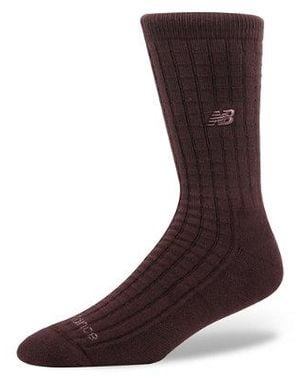 New Balance Active Heavyweight Waffle Knit Crew 1 Pair Socks 1 Pair - Brown