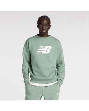 New Balance Sport Core Brushed Crew - Green