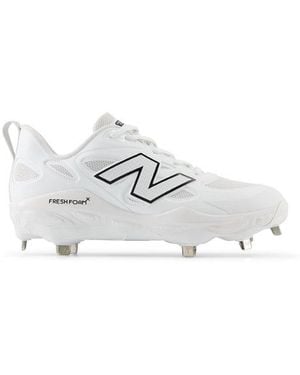 New Balance Fresh Foam X Velo V4 Metal Softball Shoes - White