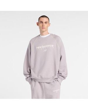 New Balance Trackside Fleece Crew - Purple