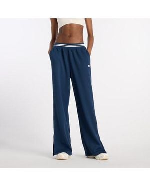 New Balance Donna Post Season Pique Track Pant - Blu