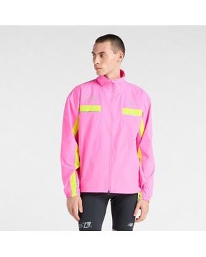 New Balance London Edition Finisher Marathon Jacket - Pink