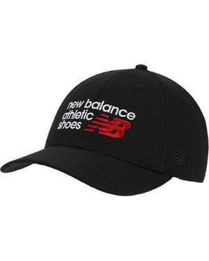 New Balance 6 Panel Athletics Structured Hat - Black