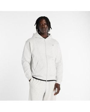 New Balance Athletics French Terry Full Zip - White