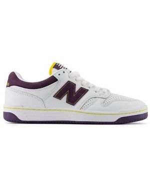 New Balance Nb numeric 480 in bianca/viola - Bianco