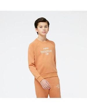 New Balance Kinder Essentials Reimagined Archive French Terry Crewneck - Orange