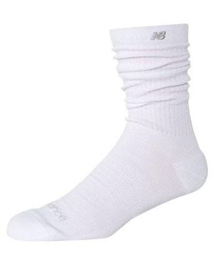 New Balance Active Slouchy Crew Socks 1 Pair - White