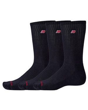 New Balance Patch Logo Crew 3 Pack - Blu