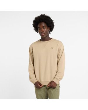New Balance Herren Athletics French Terry Crew - Natur