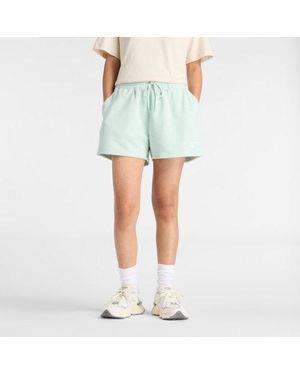 New Balance Logo French Terry Short - Green