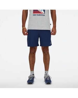 New Balance Sport Essentials Short 7" In Polywoven - Blue