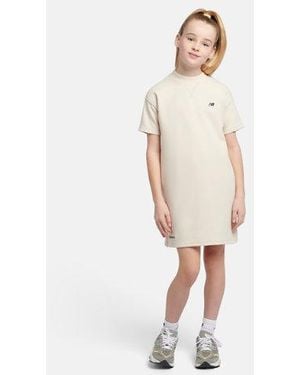 New Balance Mädchen Premium T-Shirt Dress - Natur