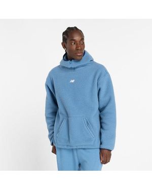 New Balance All Day Sherpa Top - Blue